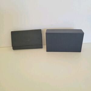MCM Visetos Black Wallet Key Case Holder Designer Trifold Signature Small Box‎